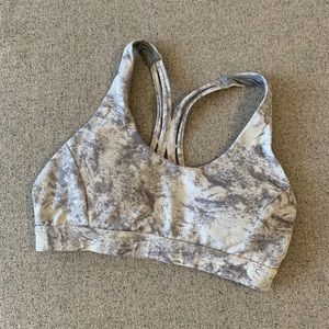 White Camo Sports Bra NWOT